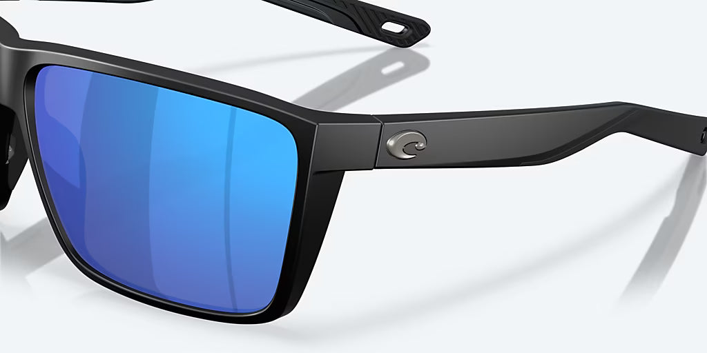 Costa Del Mar Rincon II Sunglasses - Velocity 21 Matte Black + Blue Mirror Polarised Glass 580G