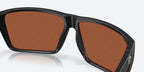 Costa Del Mar Rincon II Sunglasses - Velocity 21 Matte Black + Green Mirror Polarised Glass 580G