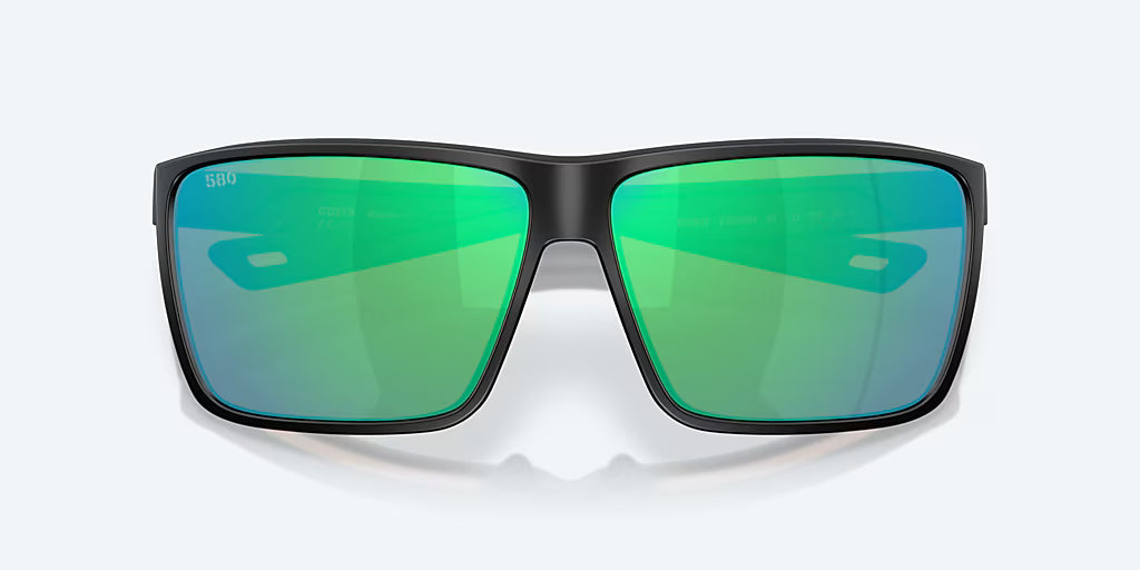 Costa Del Mar Rincon II Sunglasses - Velocity 21 Matte Black + Green Mirror Polarised Glass 580G