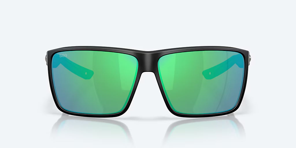 Costa Del Mar Rincon II Sunglasses - Velocity 21 Matte Black + Green Mirror Polarised Glass 580G