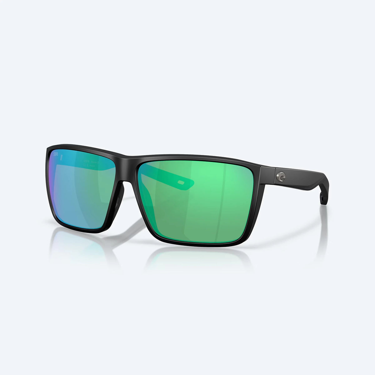 Costa Del Mar Rincon II Sunglasses - Velocity 21 Matte Black + Green Mirror Polarised Glass 580G