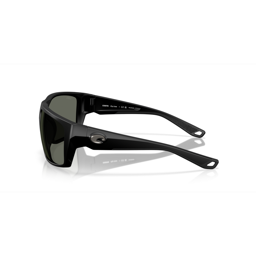 Costa Fly Line Sunglasses - Velocity 21 Matte Black + Grey Polarised Glass 580G