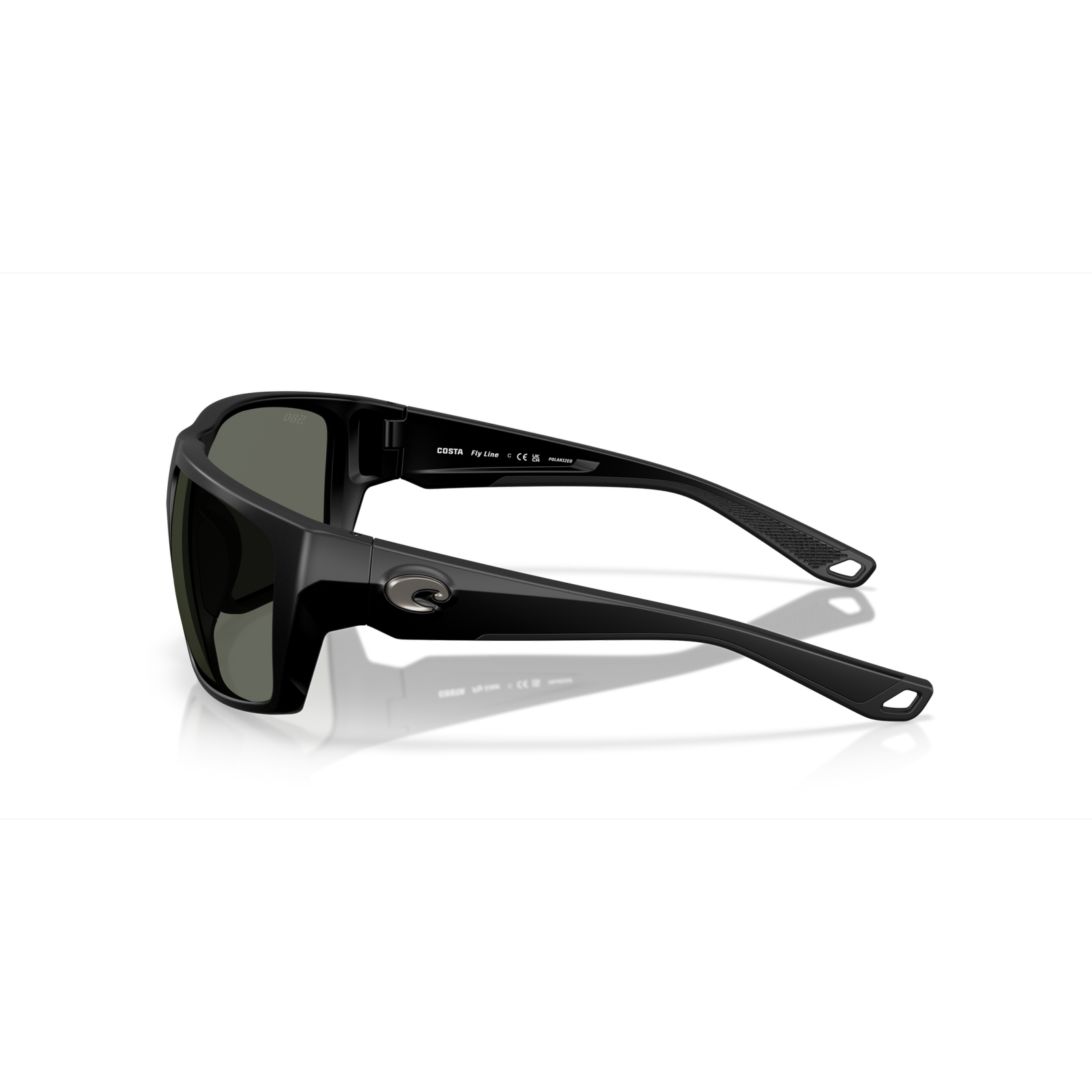 Costa Fly Line Sunglasses - Velocity 21 Matte Black + Grey Polarised Glass 580G