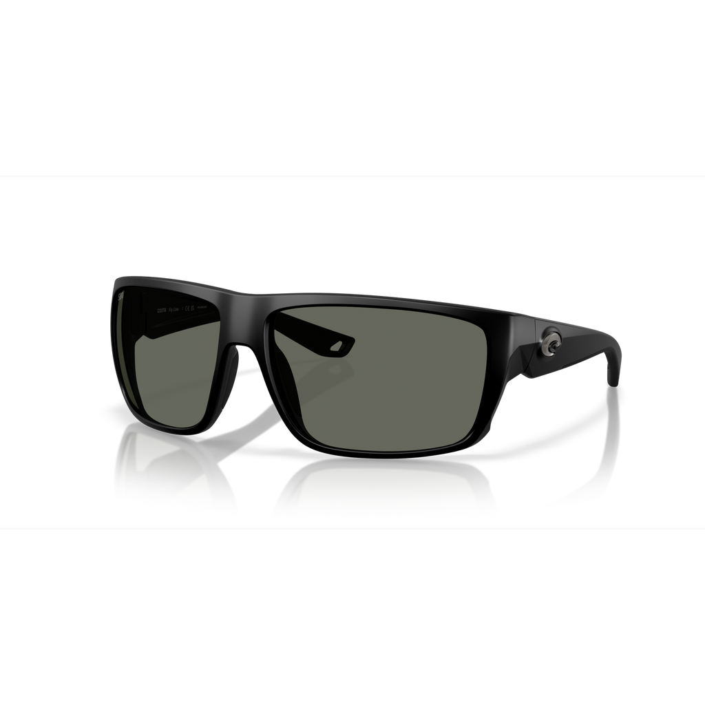 Costa Fly Line Sunglasses - Velocity 21 Matte Black + Grey Polarised Glass 580G