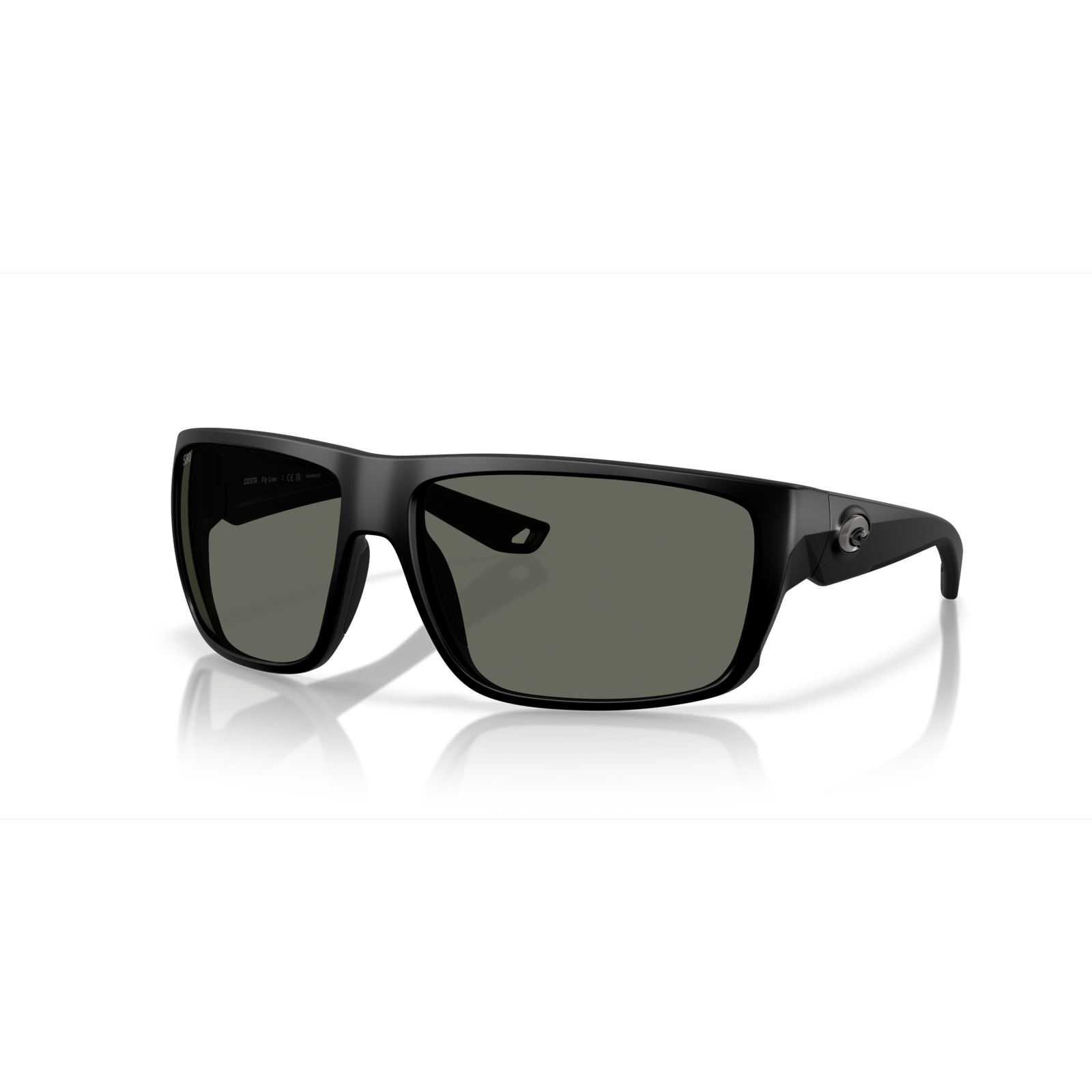 Costa Fly Line Sunglasses - Velocity 21 Matte Black + Grey Polarised Glass 580G