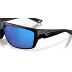 Costa Fly Line Sunglasses - Velocity 21 Matte Black + Blue Mirror Polarised Glass 580G