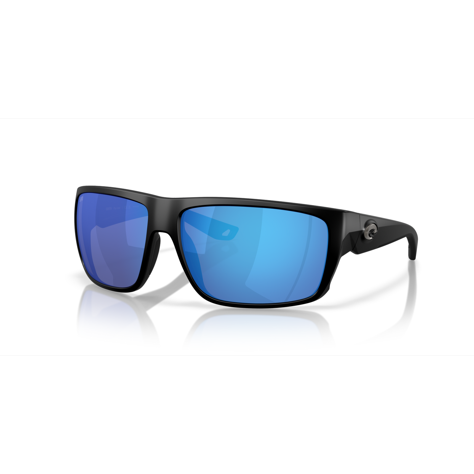 Costa Fly Line Sunglasses - Velocity 21 Matte Black + Blue Mirror Polarised Glass 580G