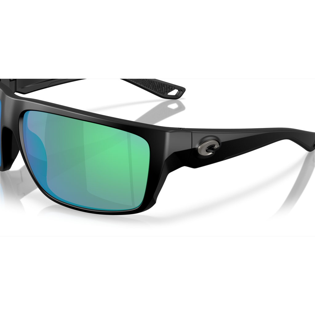 Costa Fly Line Sunglasses - Velocity 21 Matte Black + Green Mirror Polarised Glass 580G
