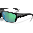 Costa Fly Line Sunglasses - Velocity 21 Matte Black + Green Mirror Polarised Glass 580G
