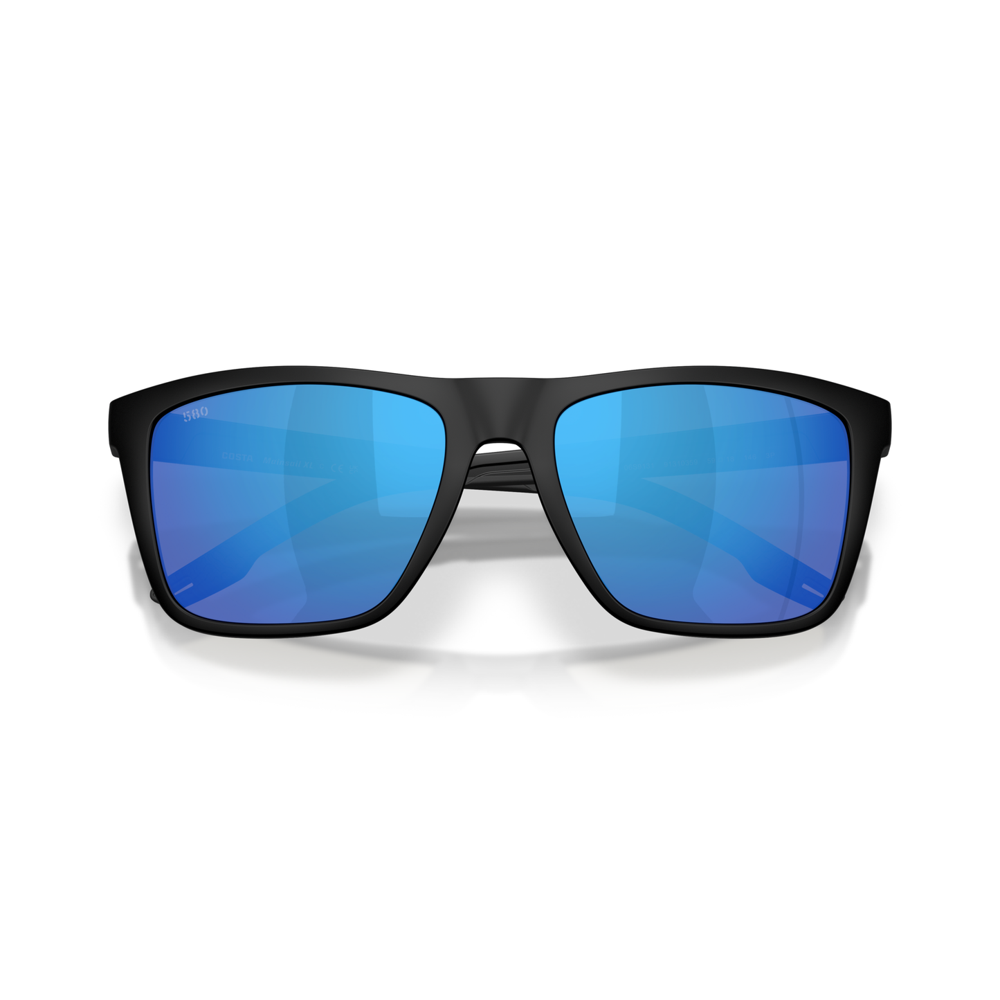 Costa Mainsail XL Sunglasses - Velocity 21 Matte Black + Blue Mirror Polarised Glass 580G
