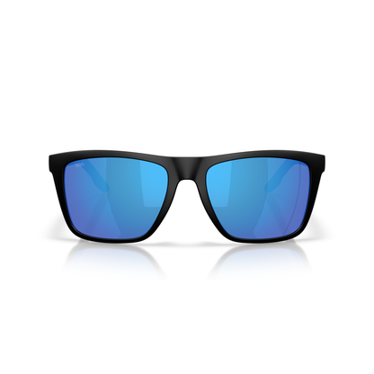 Costa Mainsail XL Sunglasses - Velocity 21 Matte Black + Blue Mirror Polarised Glass 580G