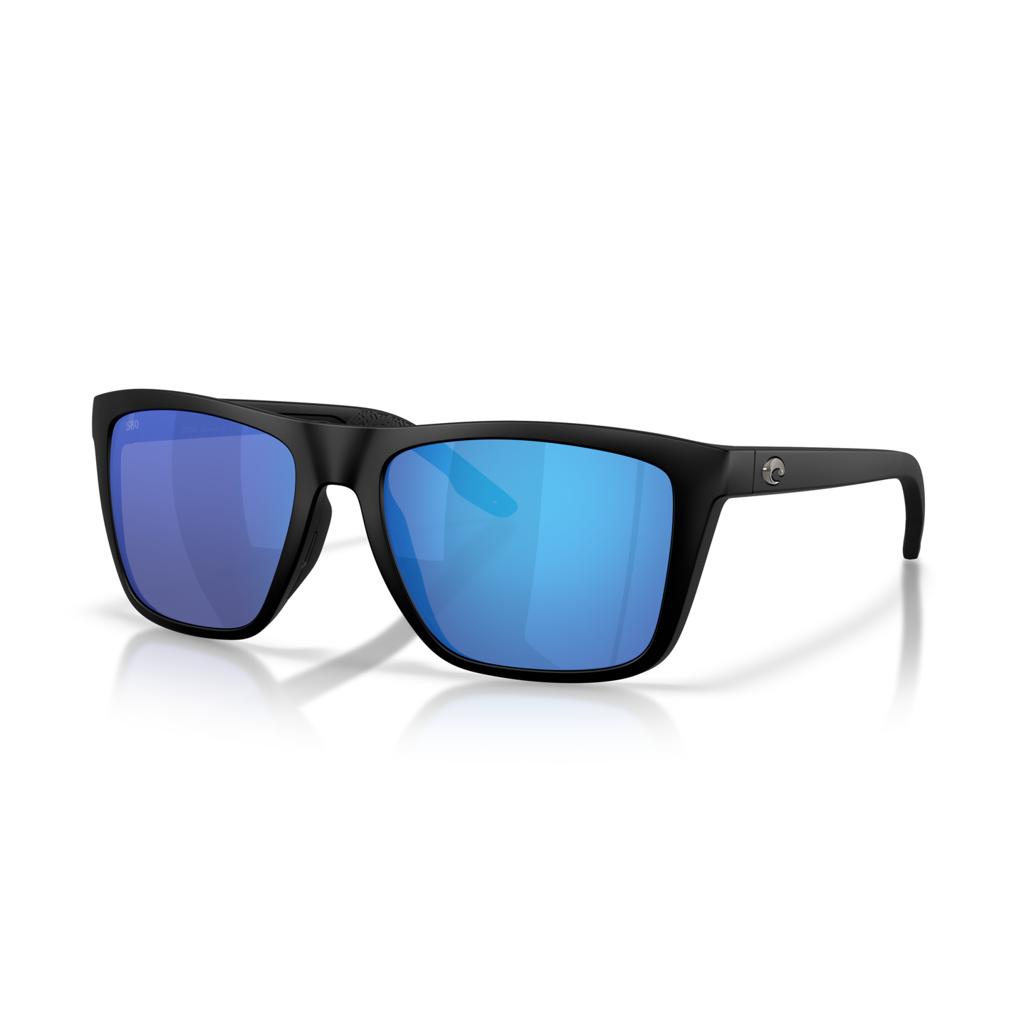 Costa Mainsail XL Sunglasses - Velocity 21 Matte Black + Blue Mirror Polarised Glass 580G