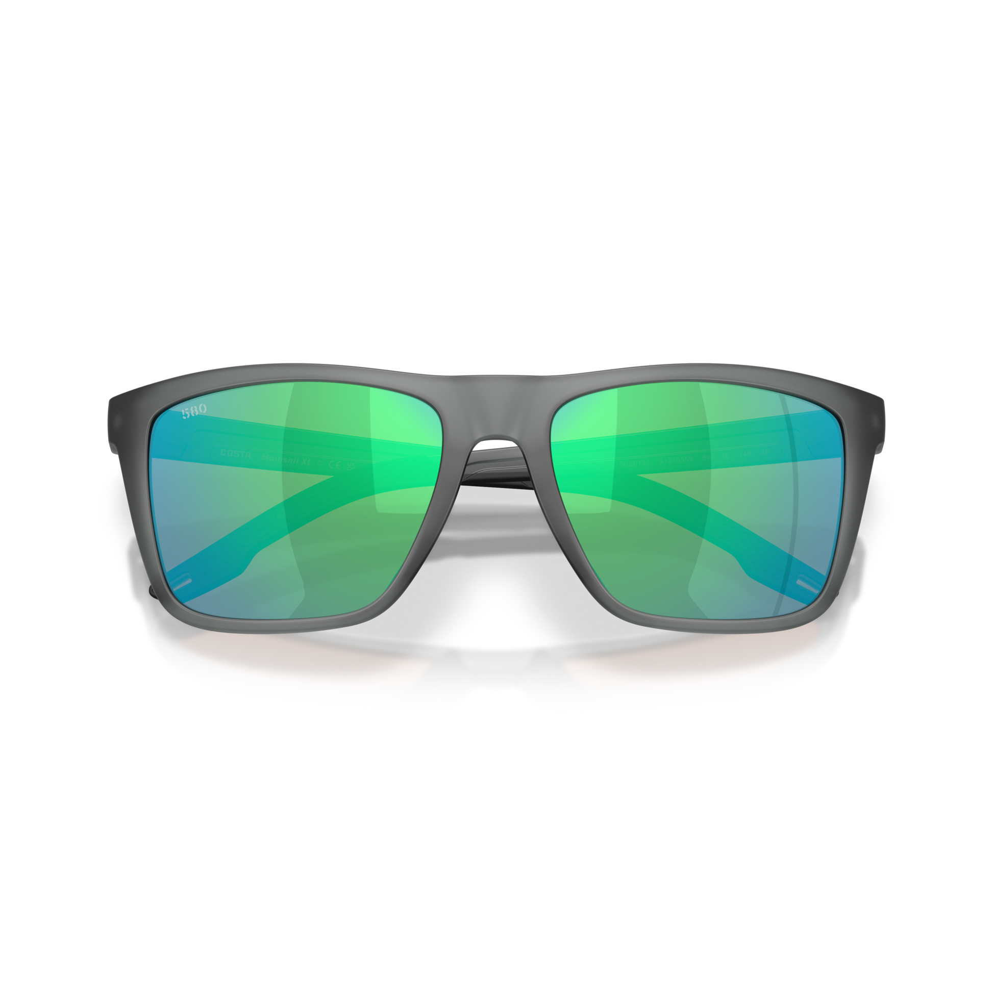 Costa Mainsail XL Sunglasses - Velocity 21 Matte Grey Smoke + Green Polarised Glass 580G