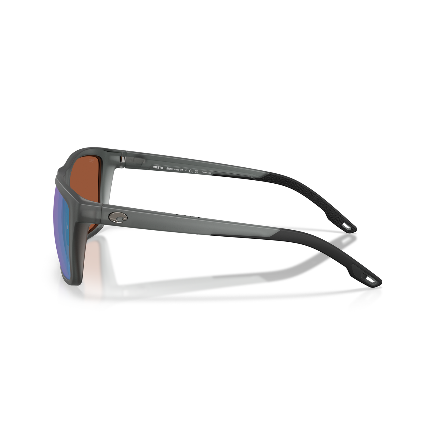Costa Mainsail XL Sunglasses - Velocity 21 Matte Grey Smoke + Green Polarised Glass 580G