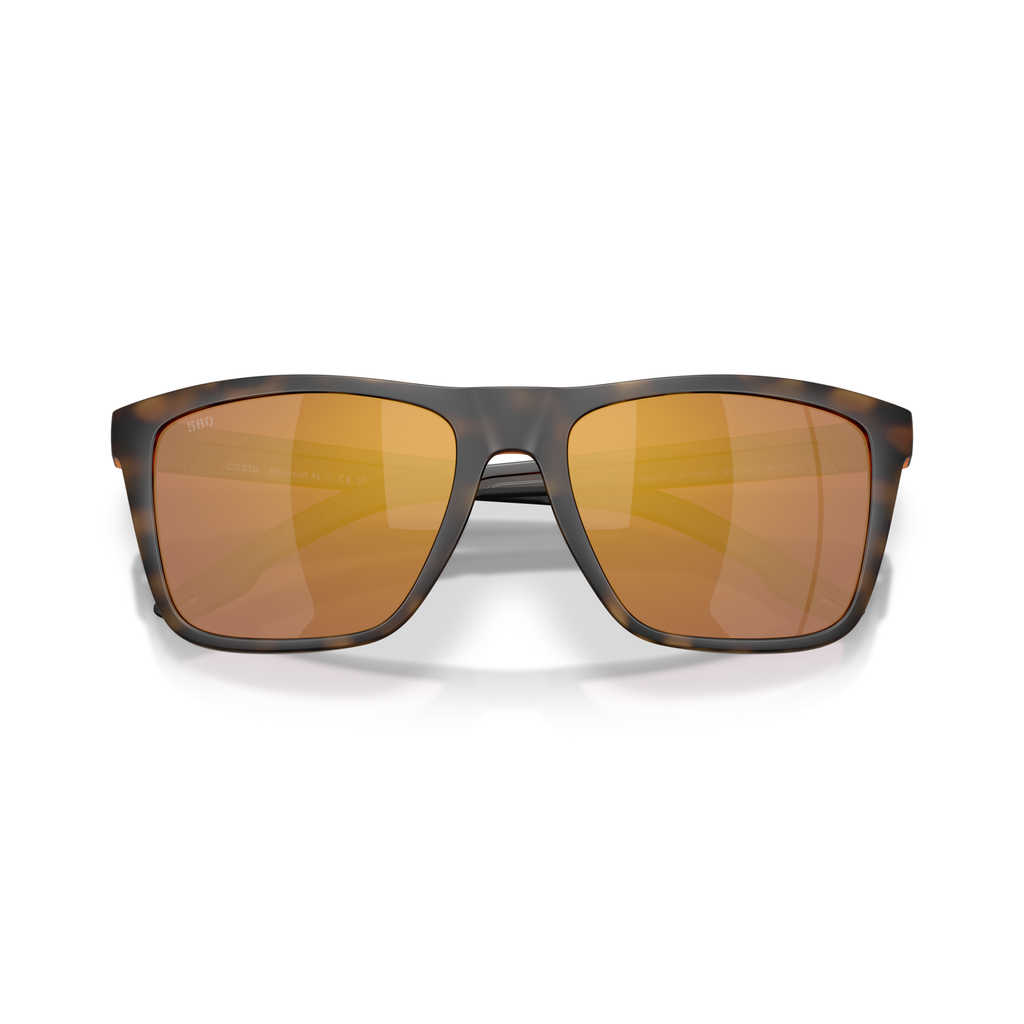 Costa Mainsail XL Sunglasses - Velocity 21 Matte Tortoise + Gold Mirror Polarised Glass 580G