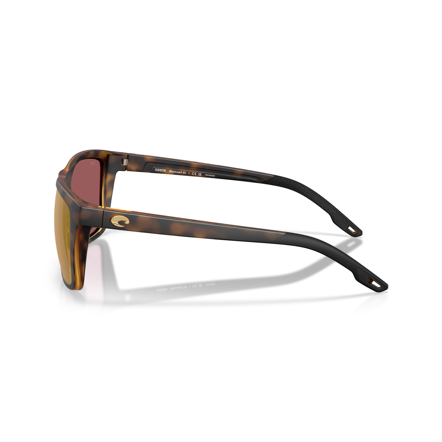 Costa Mainsail XL Sunglasses - Velocity 21 Matte Tortoise + Gold Mirror Polarised Glass 580G