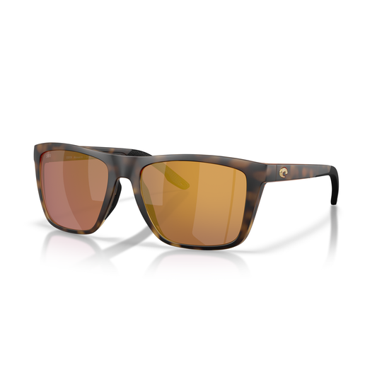Costa Mainsail XL Sunglasses - Velocity 21 Matte Tortoise + Gold Mirror Polarised Glass 580G