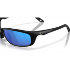 Costa Brine II Sunglasses - Velocity 21 Matte Black + Blue Mirror Polarised Glass 580G