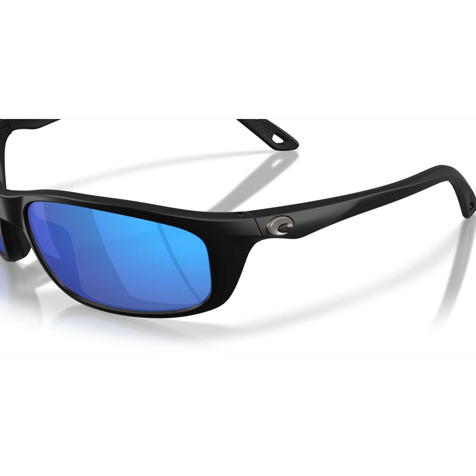 Costa Brine II Sunglasses - Velocity 21 Matte Black + Blue Mirror Polarised Glass 580G