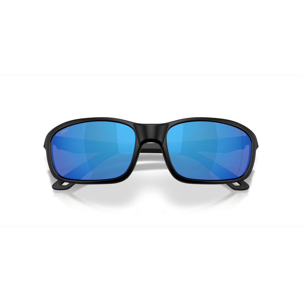 Costa Brine II Sunglasses - Velocity 21 Matte Black + Blue Mirror Polarised Glass 580G