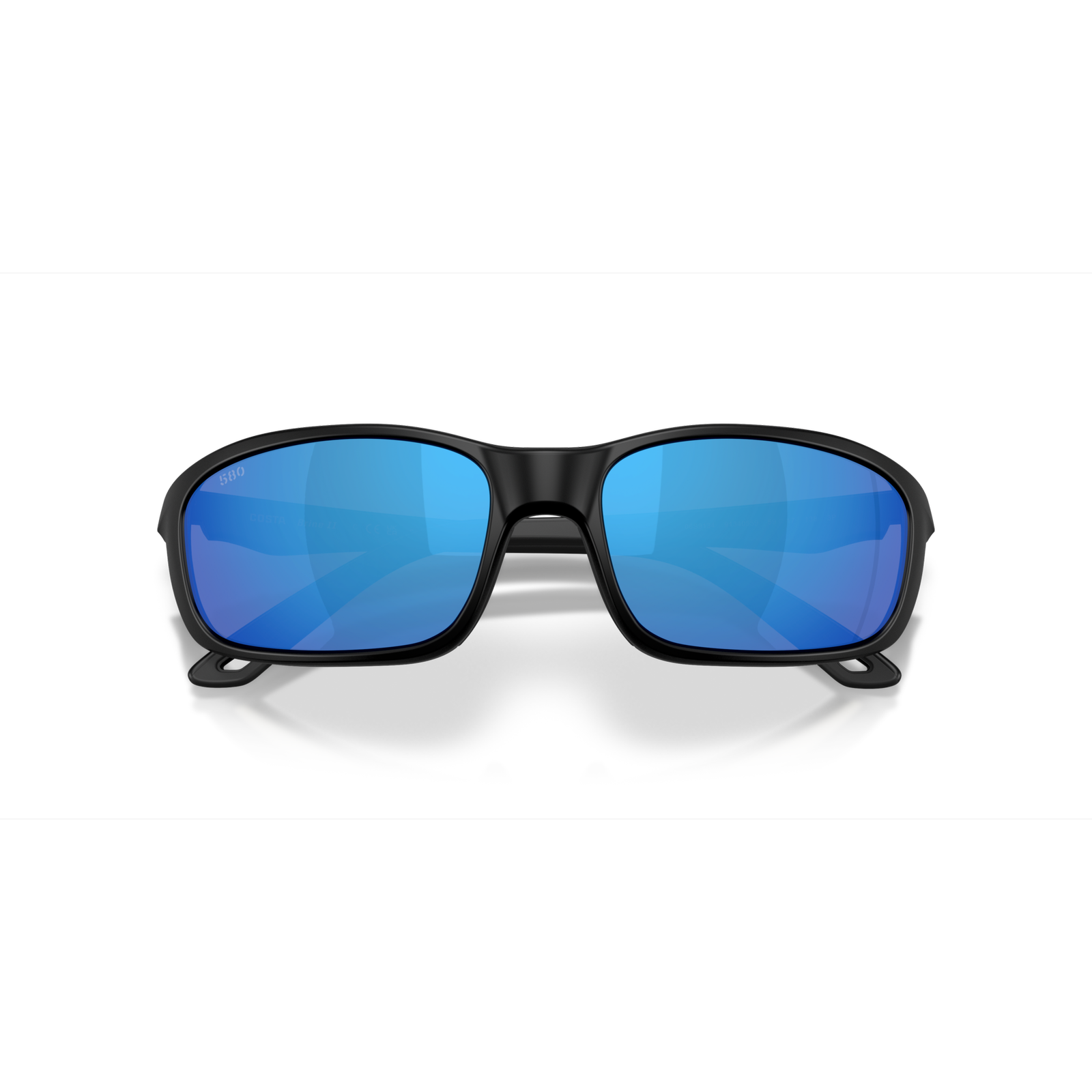 Costa Brine II Sunglasses - Velocity 21 Matte Black + Blue Mirror Polarised Glass 580G