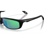 Costa Brine II Sunglasses - Velocity 21 Matte Black + Green Mirror Polarised Glass 580G