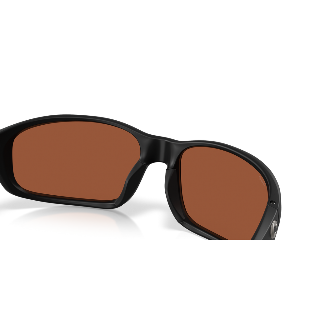 Costa Brine II Sunglasses - Velocity 21 Matte Black + Green Mirror Polarised Glass 580G