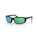 Costa Brine II Sunglasses - Velocity 21 Matte Black + Green Mirror Polarised Glass 580G