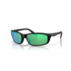 Costa Brine II Sunglasses - Velocity 21 Matte Black + Green Mirror Polarised Glass 580G