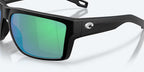 Costa Del Mar San Carlos Sunglasses - Velocity 21 Netplus Black + Green Mirror Polarised Glass 580G