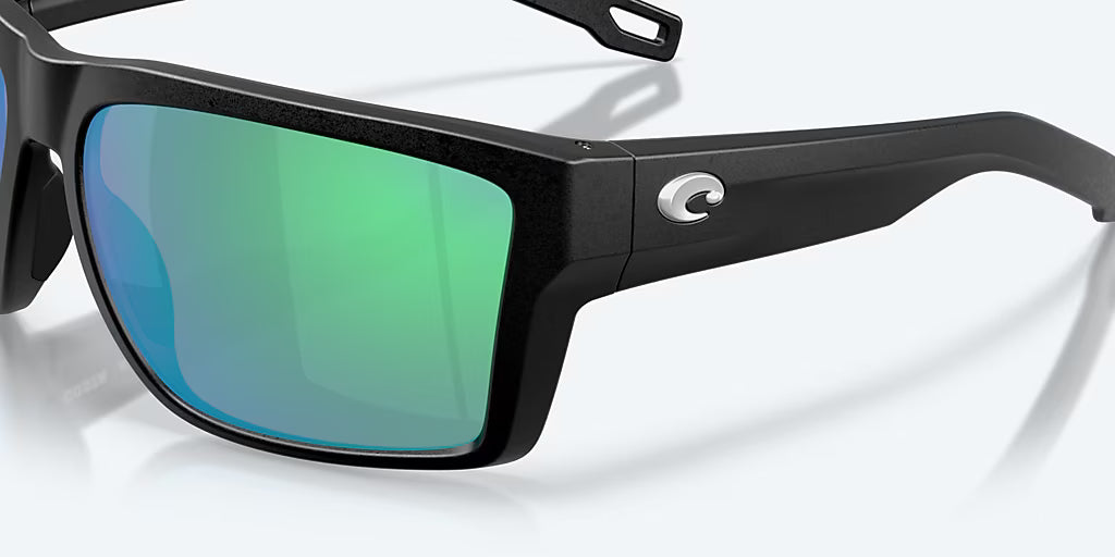 Costa Del Mar San Carlos Sunglasses - Velocity 21 Netplus Black + Green Mirror Polarised Glass 580G