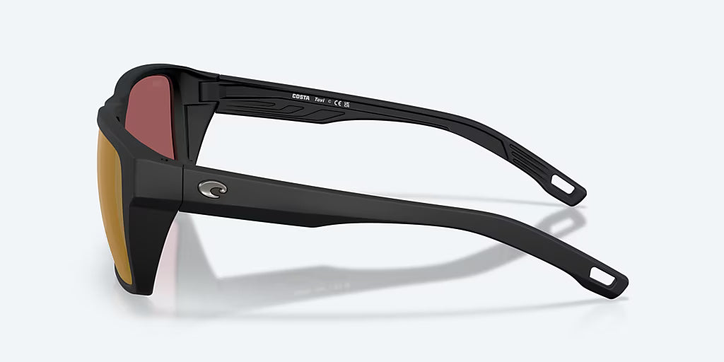 Costa Del Mar Tavi Sunglasses - Velocity 21 Netplus Black + Gold Mirror Polarised Glass 580G