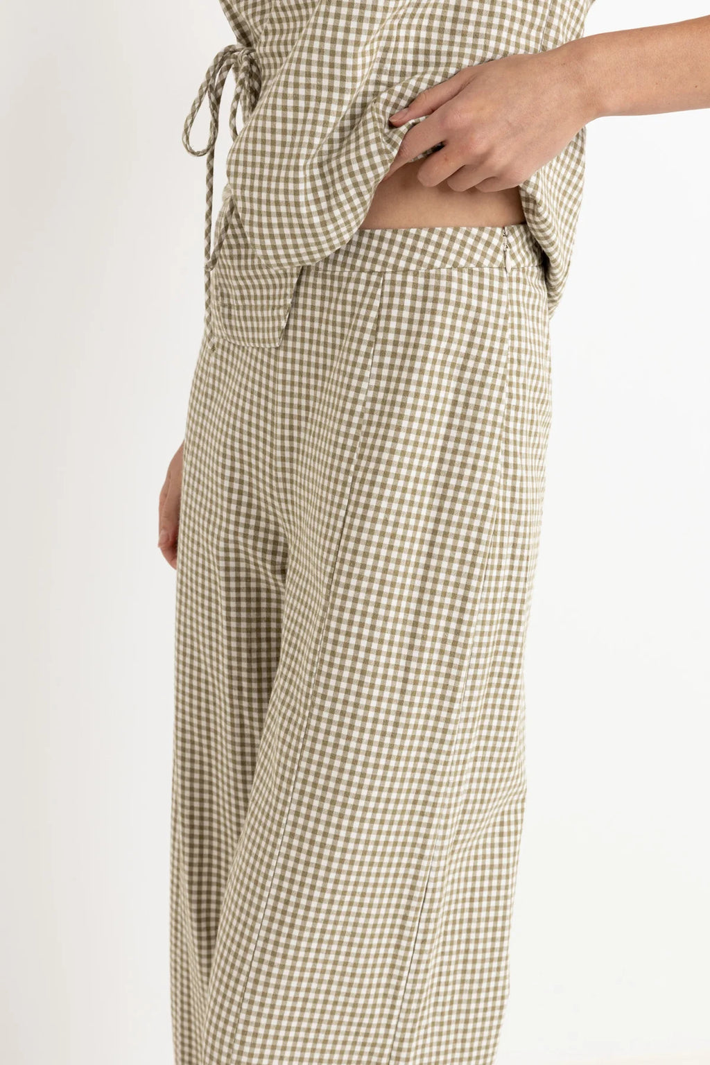 Lola Check Wide Leg Pant