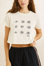 Georgia Floral Crop Crew Tee