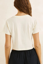 Georgia Floral Crop Crew Tee