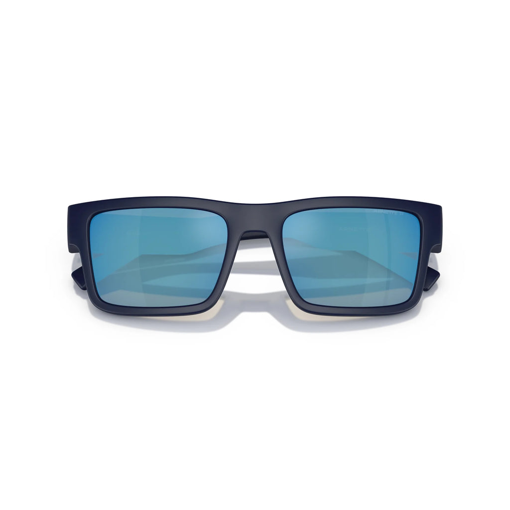 Arnette Omgee Sunglasses - Velocity 21 Matte Dark Blue + Dark Grey Mirror Water Polarised