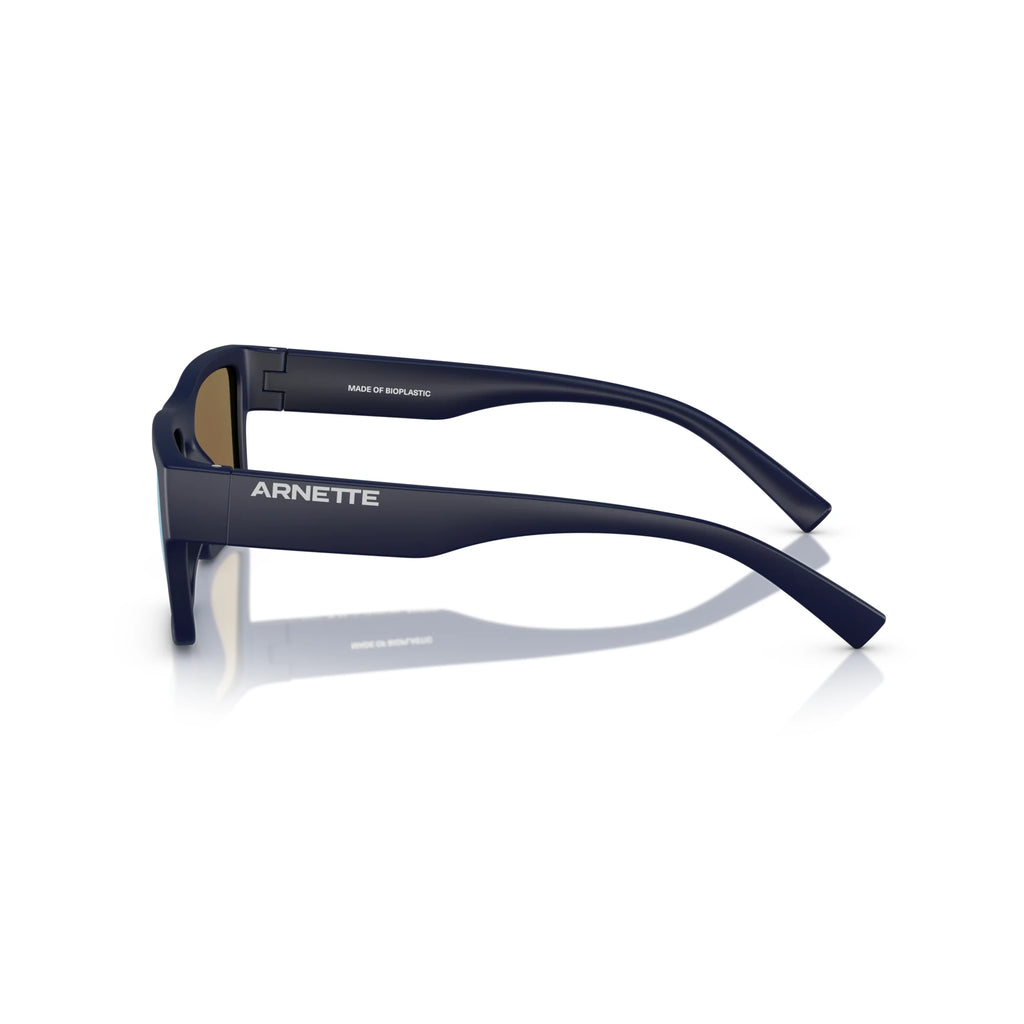 Arnette Omgee Sunglasses - Velocity 21 Matte Dark Blue + Dark Grey Mirror Water Polarised