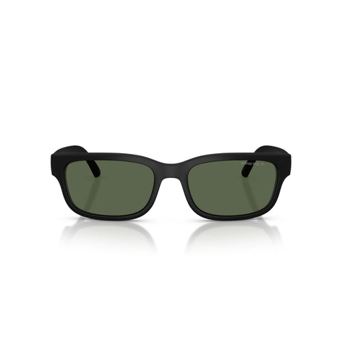 Arnette Defyer Sunglasses - Velocity 21 Matte Recycled Black + Dark Green Polarised
