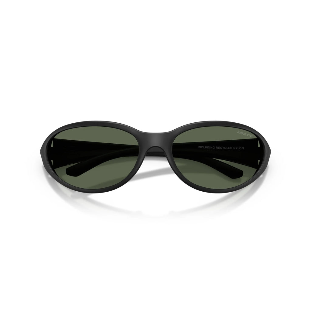 Arnette Raven Sunglasses - Velocity 21 Matte Recycled Black + Dark Green