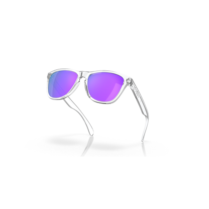Oakley Frogskin Sunglasses - Velocity 21 Polished Clear + Prizm Violet