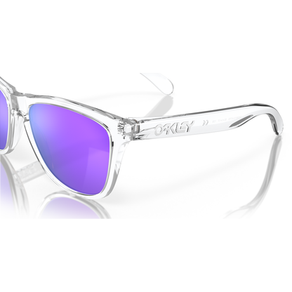 Oakley Frogskin Sunglasses - Velocity 21 Polished Clear + Prizm Violet