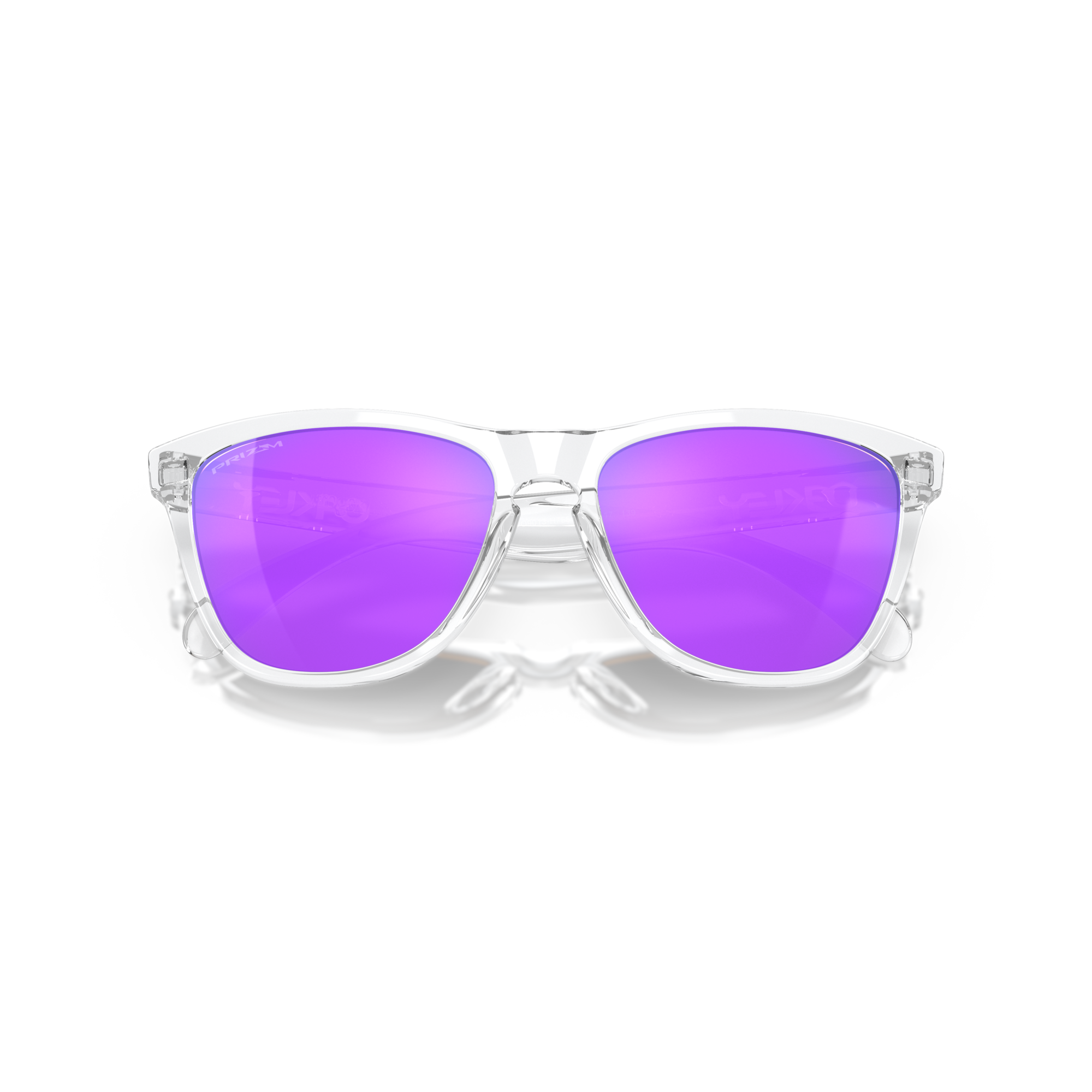 Oakley Frogskin Sunglasses - Velocity 21 Polished Clear + Prizm Violet