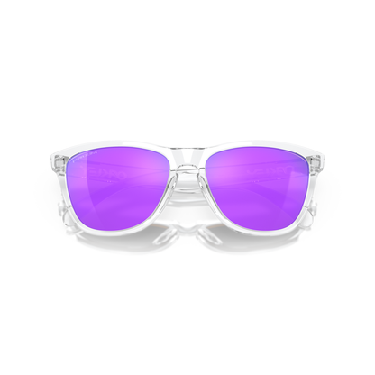 Oakley Frogskin Sunglasses - Velocity 21 Polished Clear + Prizm Violet