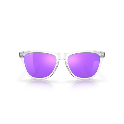 Oakley Frogskin Sunglasses - Velocity 21 Polished Clear + Prizm Violet