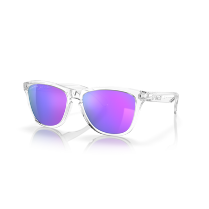 Oakley Frogskin Sunglasses - Velocity 21 Polished Clear + Prizm Violet