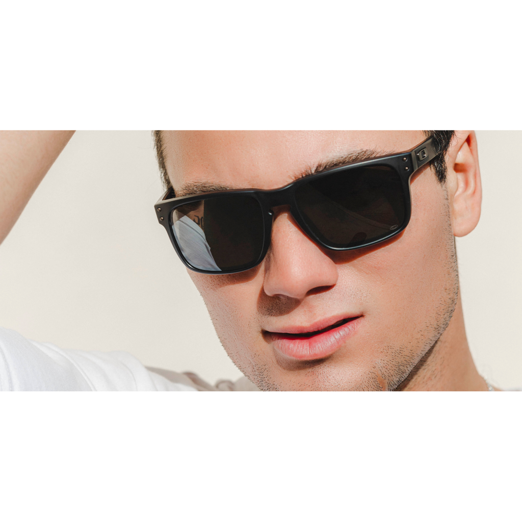 Oakley Holbrook Sunglasses - Velocity 21 Matte Black + Prizm Black Polarised
