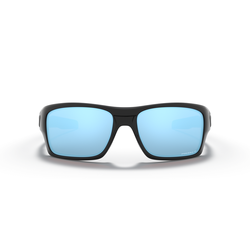 Oakley Turbine Sunglasses - Velocity 21 Polished Black + Prizm Deep Water Polarised