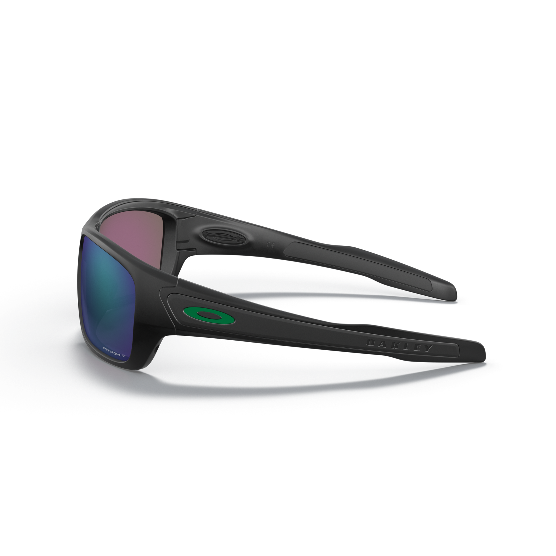 Oakley Turbine Sunglasses - Velocity 21 Matte Black + Prizm Jade Polarised