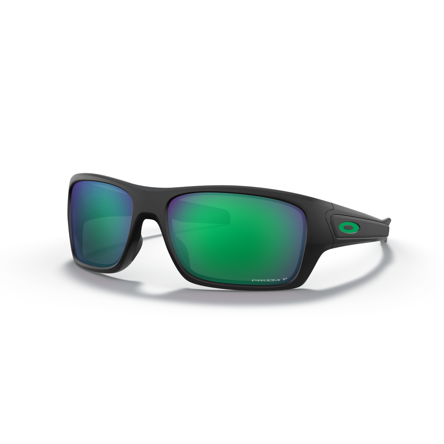 Oakley Turbine Sunglasses - Velocity 21 Matte Black + Prizm Jade Polarised