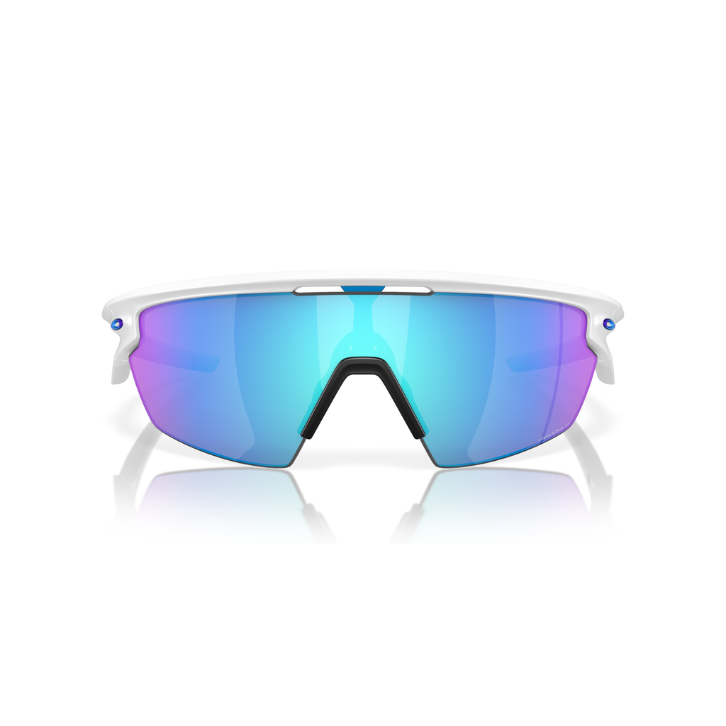 Oakley Sphaera Sunglasses - Velocity 21 Matte White + Prizm Sapphire Polarised